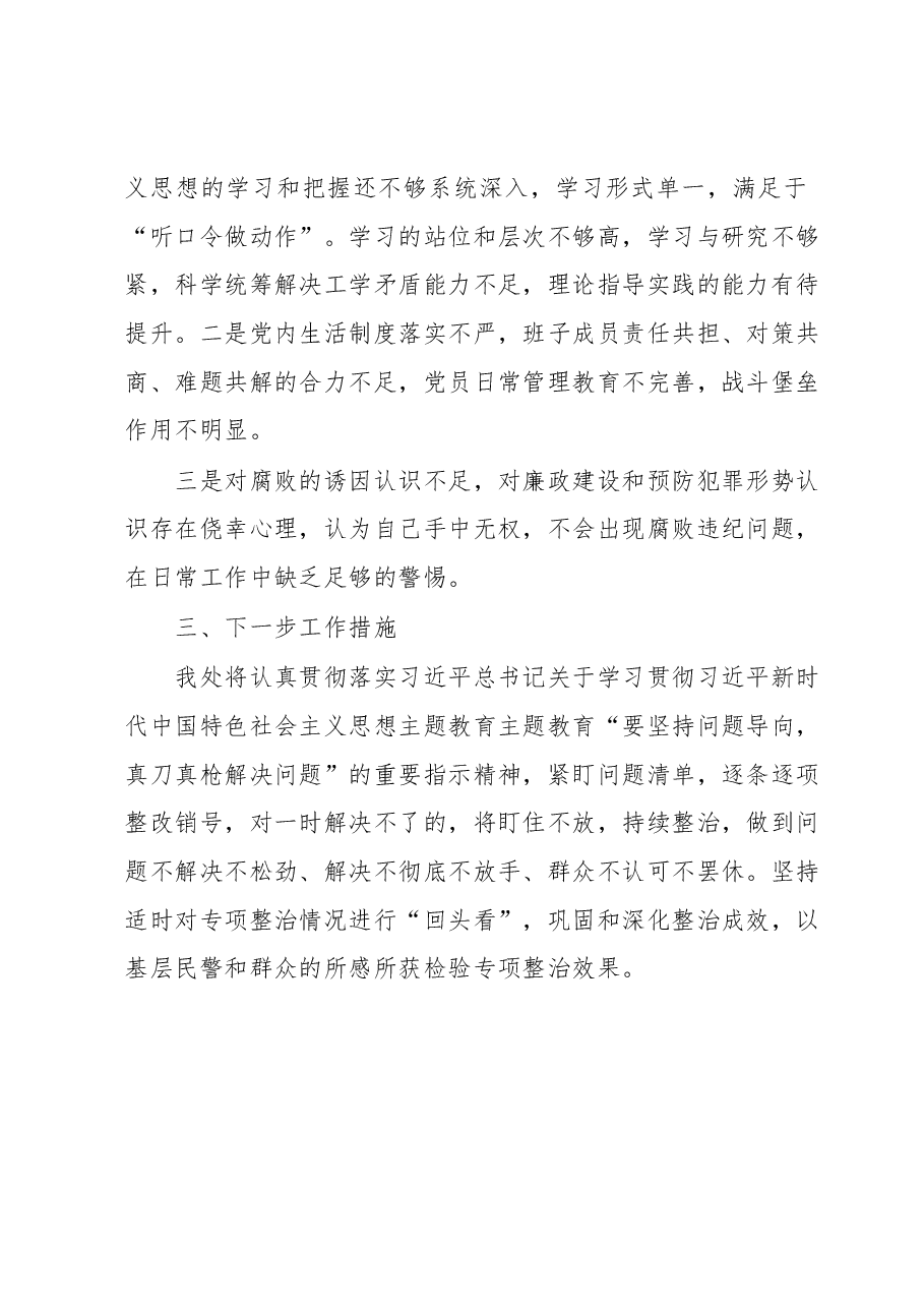 主题教育专项整治情况的报告.docx，第3页预览