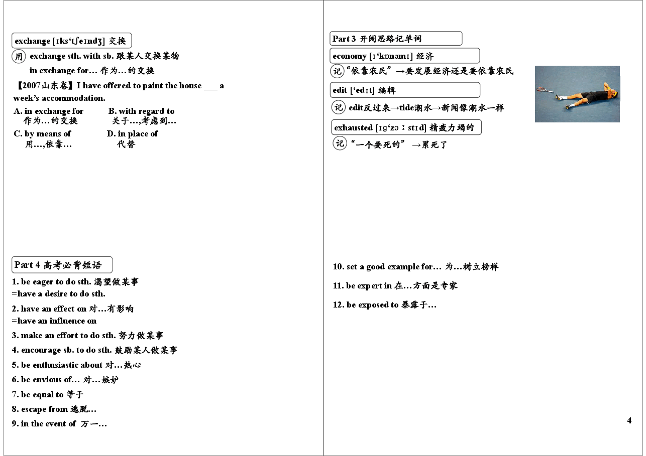 高考必背词汇+真题实战演练(5).pdf,第4页预览