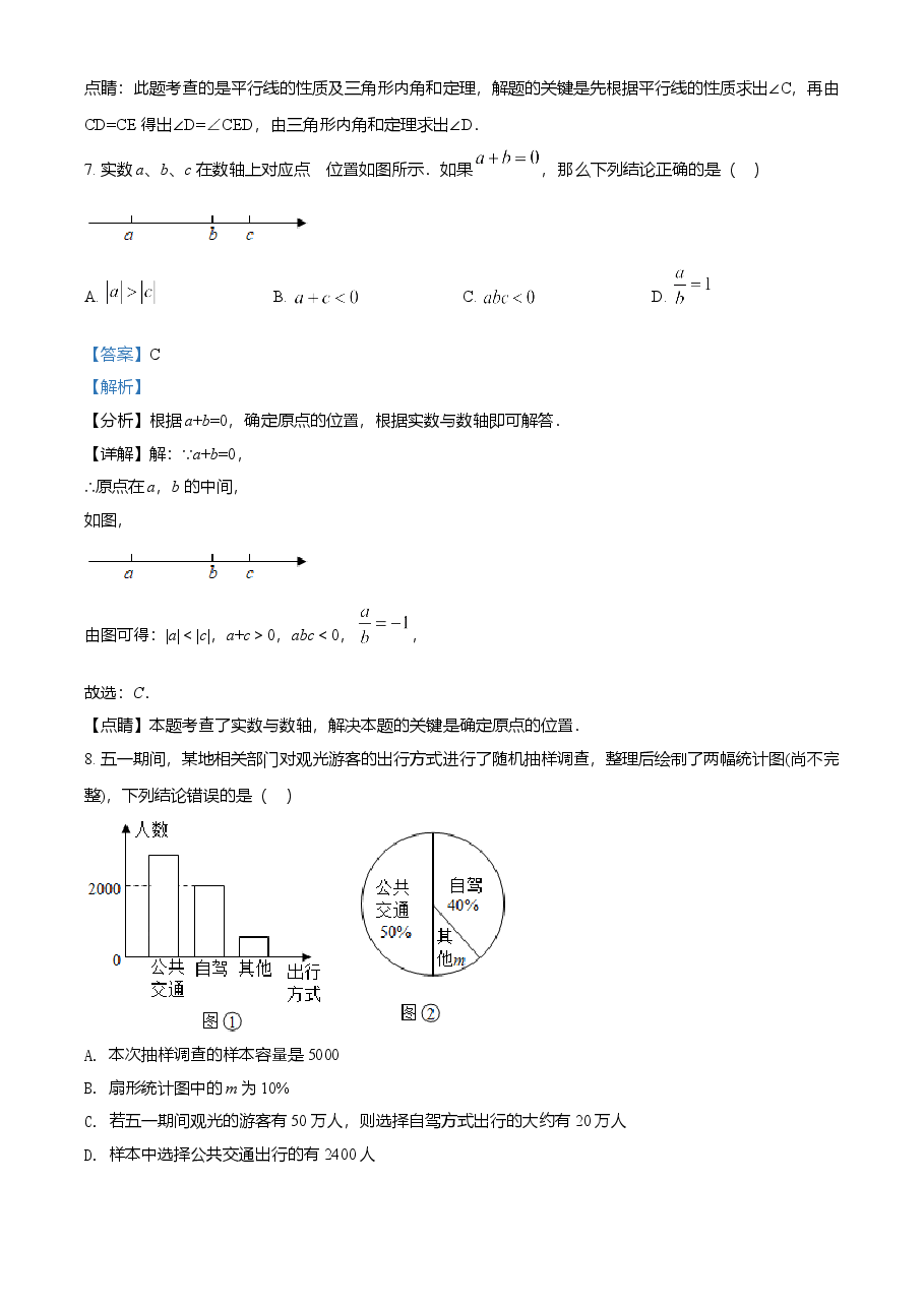 精品解析：内蒙古赤峰市2021年中考数学真题（解析版）.doc，第4页预览