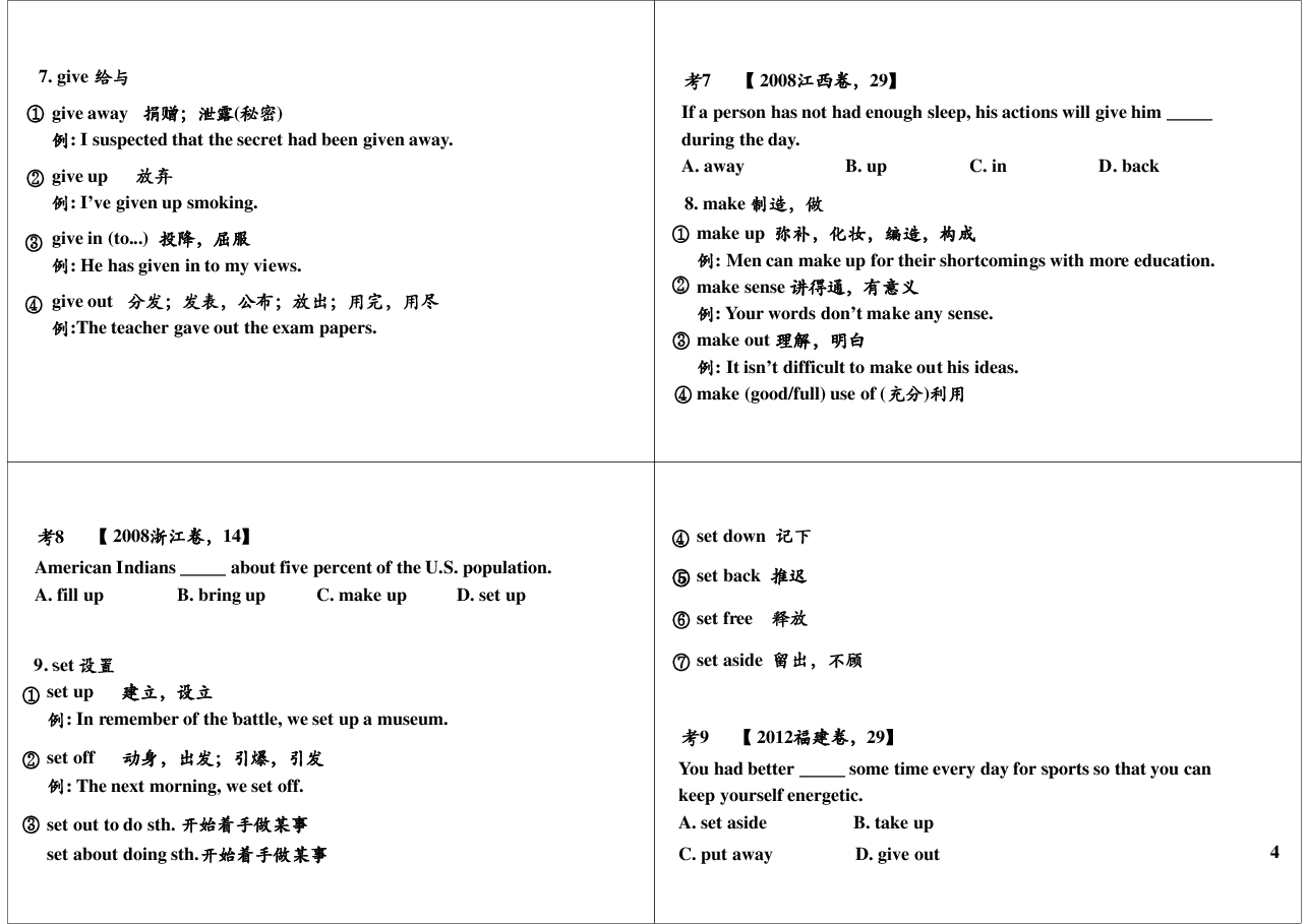 历年高考高频动词和动词词组(1).pdf,第4页预览