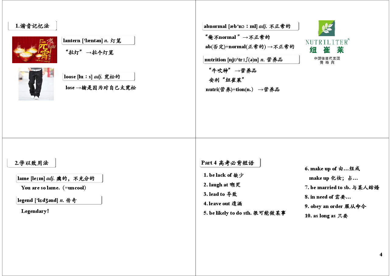 高考必背词汇+真题实战演练(8).pdf,第4页预览