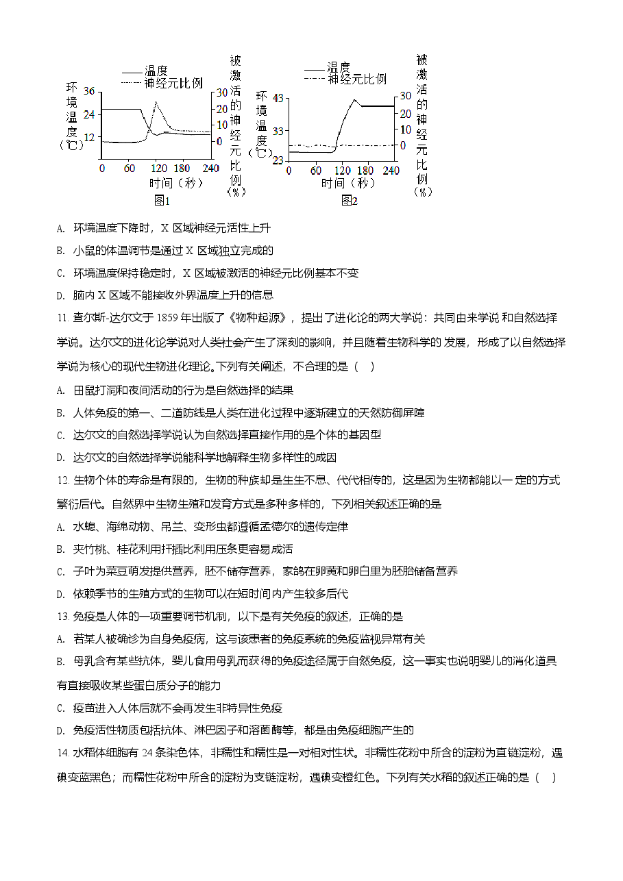 精品解析:内蒙古呼和浩特市2021年会考生物试题(原卷版).doc,第4页预览