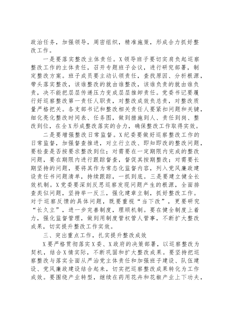 在巡视巡察反馈会上的讲话.docx,第2页预览