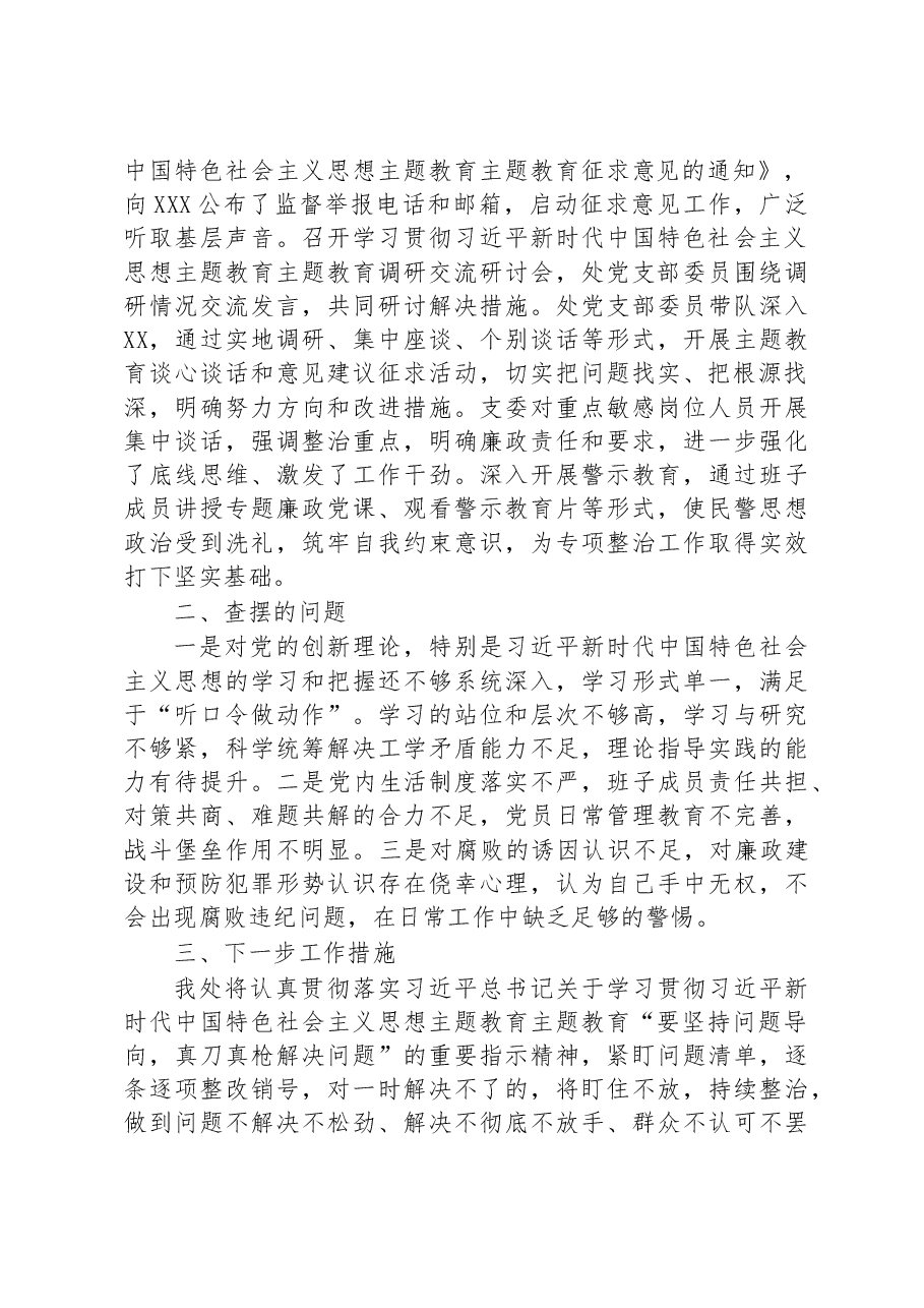 党支部关于专项整治情况的报告.docx,第2页预览