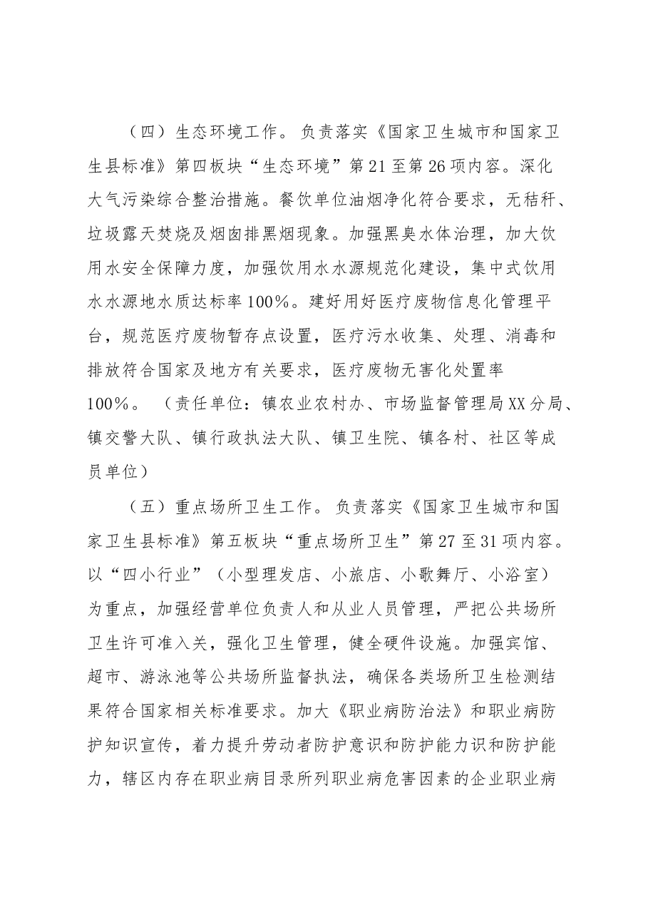 XX镇巩固国家卫生城市工作实施方案.docx,第4页预览