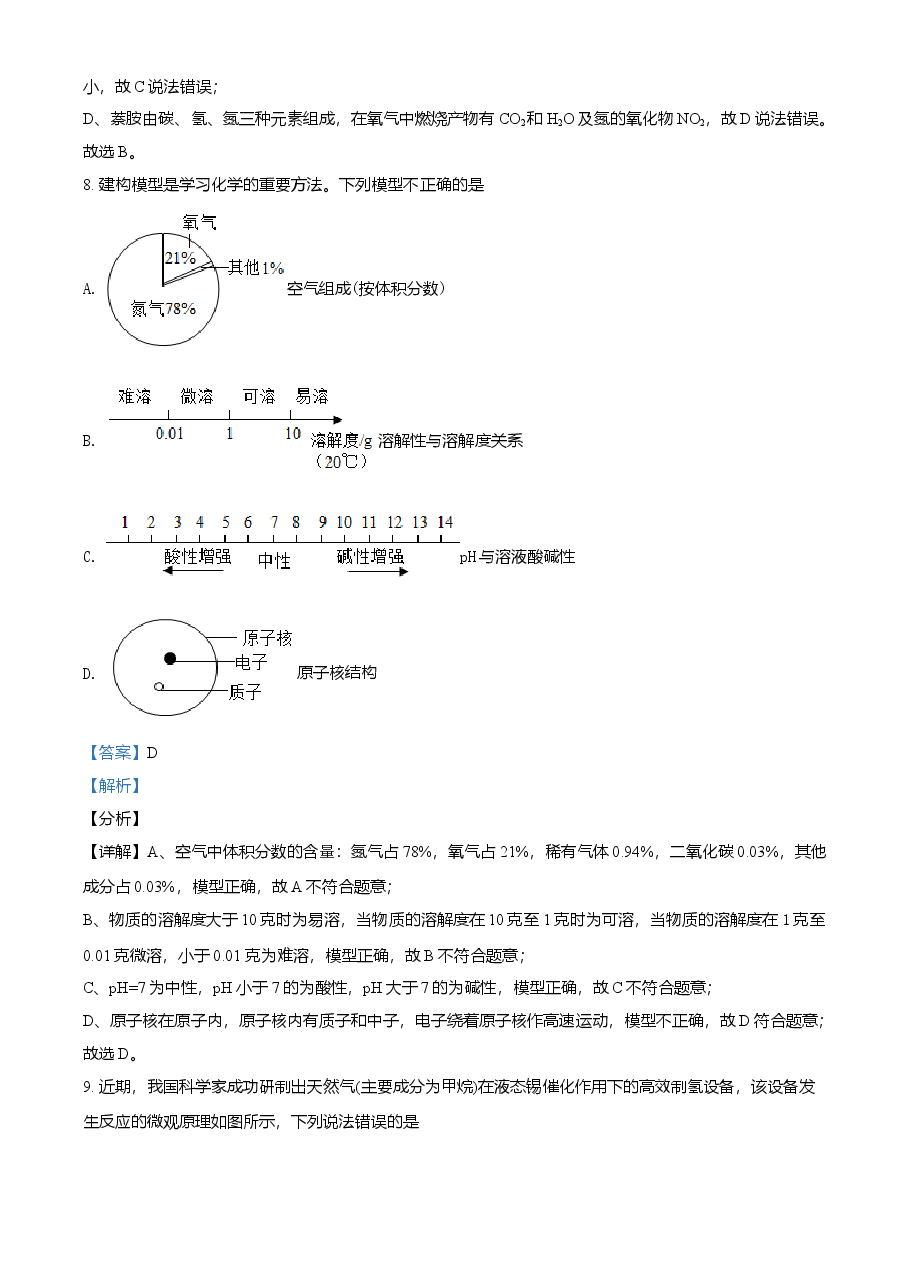 精品解析：四川省乐山市2021年中考化学试题（解析版）.doc，第4页预览