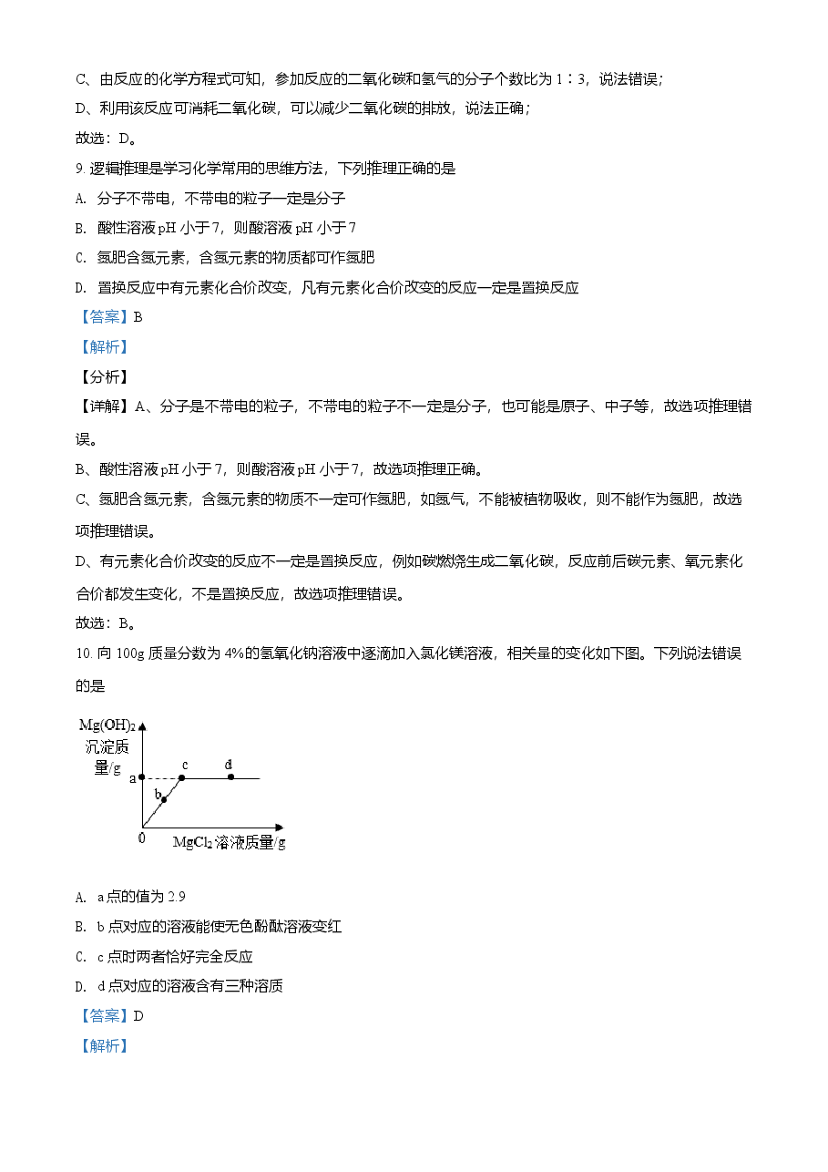 精品解析:江西省2021年中考化学试题(解析版).doc,第4页预览