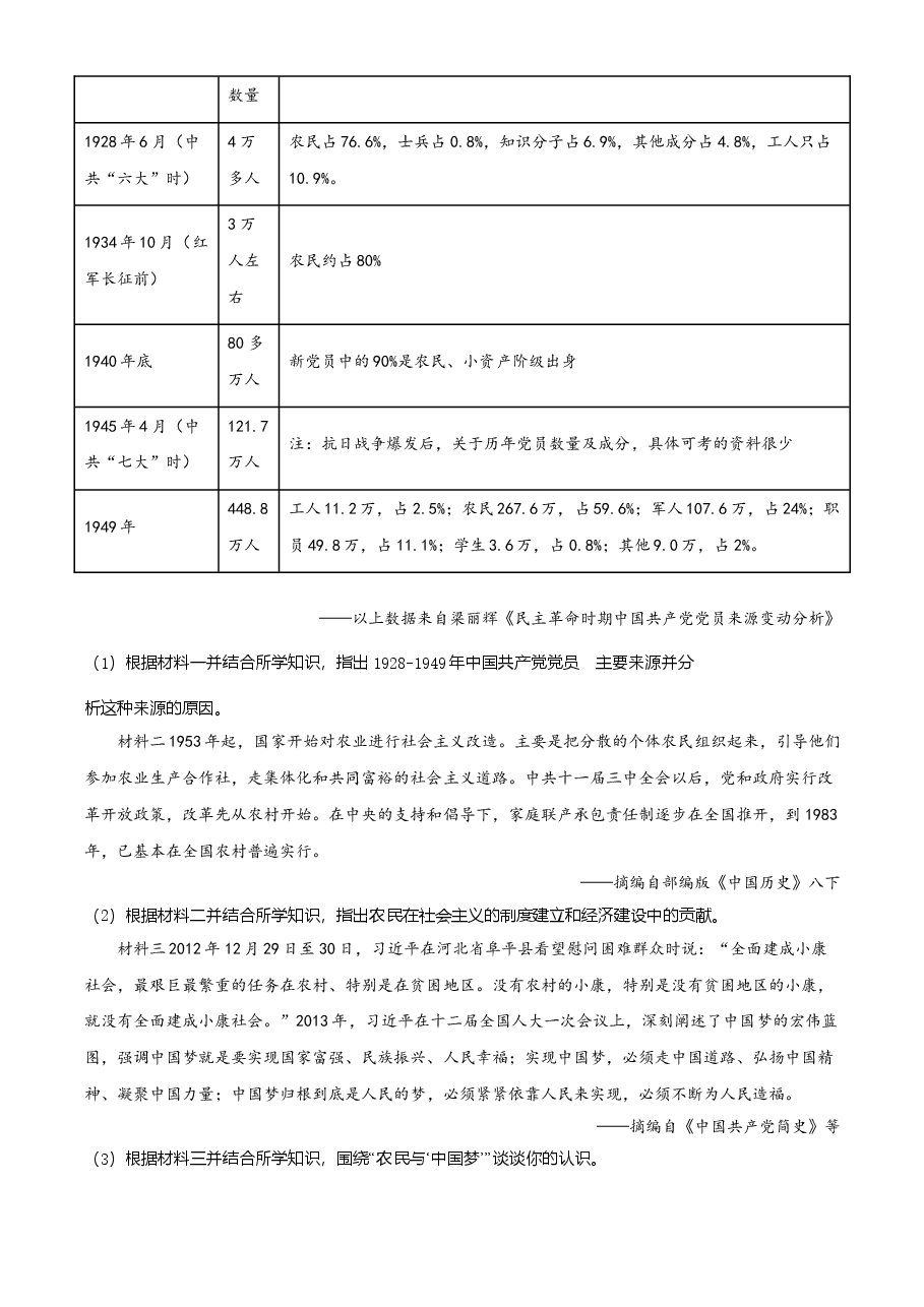 精品解析:2021年四川省眉山市中考历史试题(原卷版).doc,第3页预览