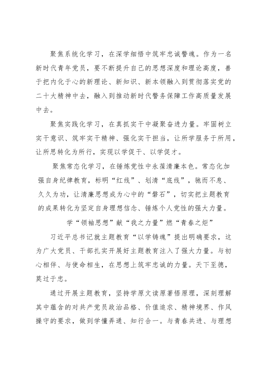 (5篇)党总支主题教育专题研讨发言材料汇编(公安系统).docx,第2页预览