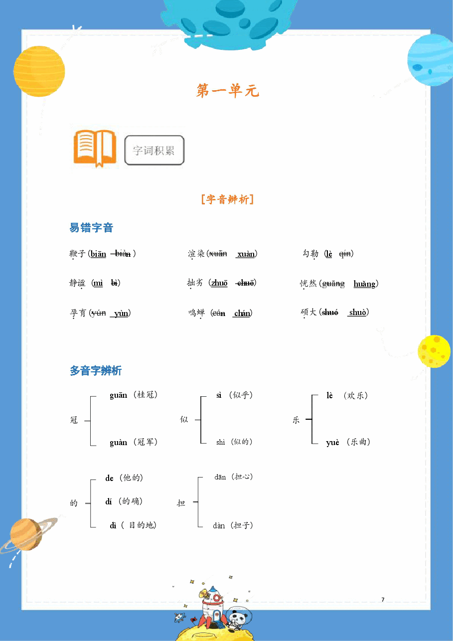 【提前学】校内同步学六上.pdf，第3页预览