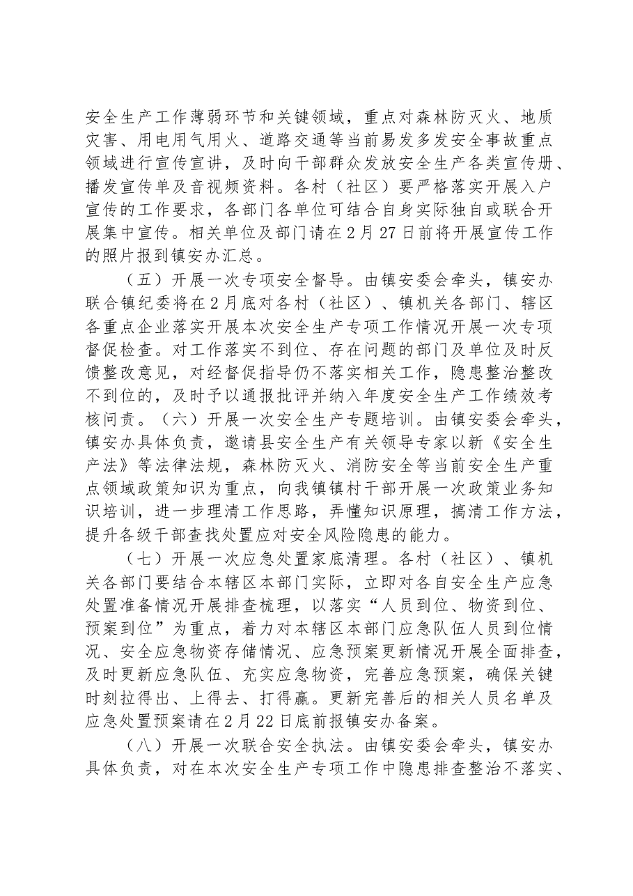 XX县XX镇“迎两会、保安全”安全生产工作 实施方案.docx,第3页预览