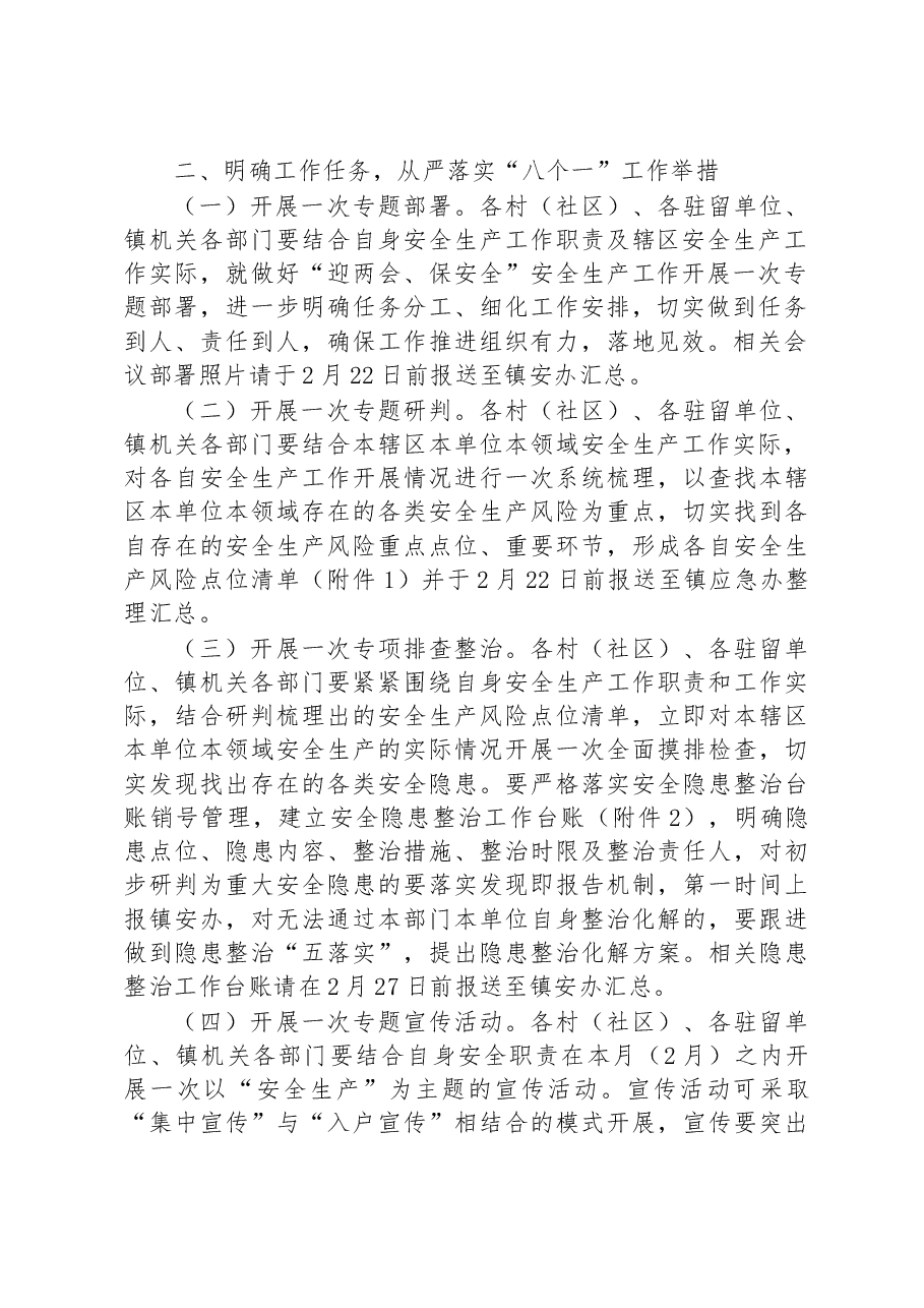 XX县XX镇“迎两会、保安全”安全生产工作 实施方案.docx,第2页预览