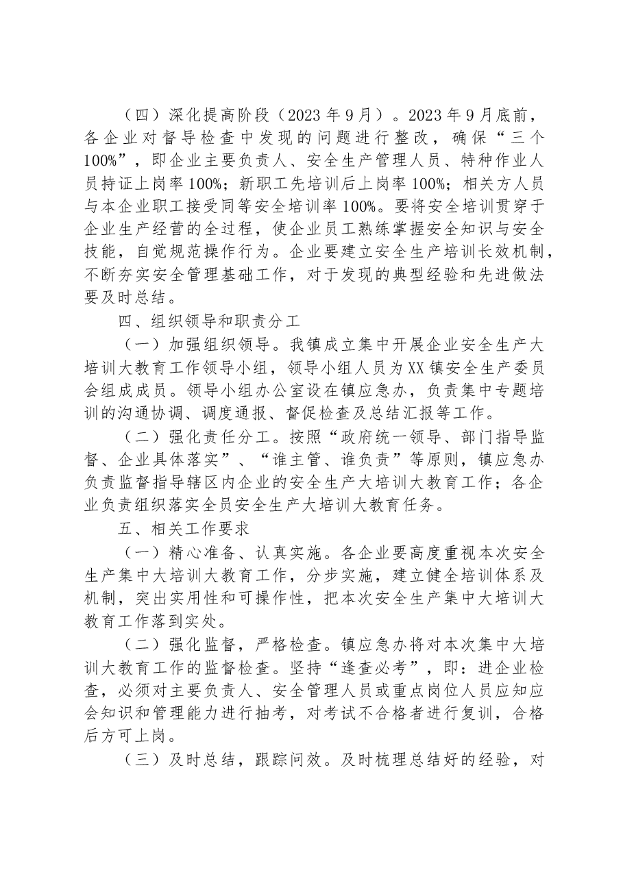 镇集中开展企业安全生产大培训大教育工作方案.docx,第4页预览