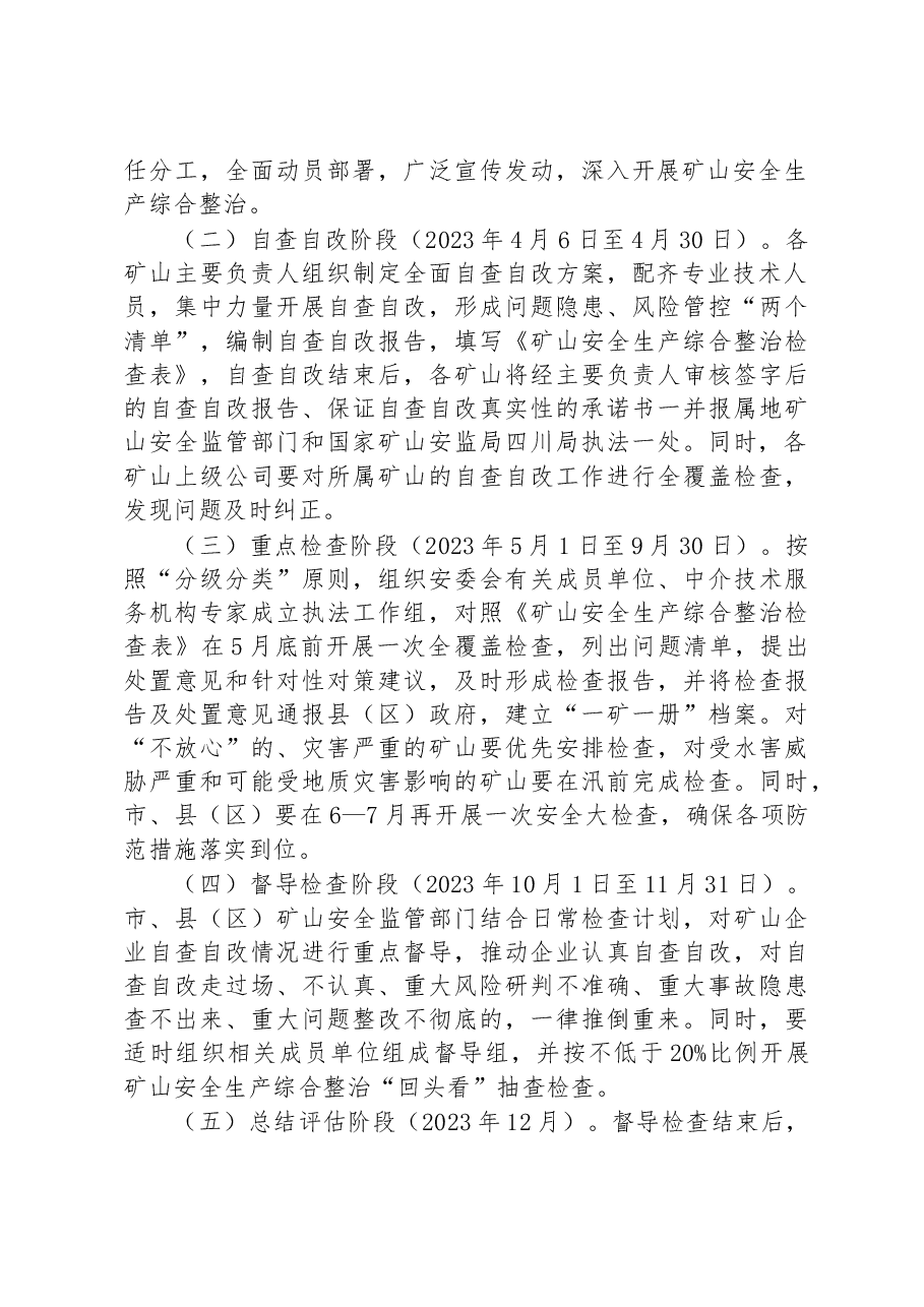 市矿山安全生产综合整治工作方案.docx,第2页预览