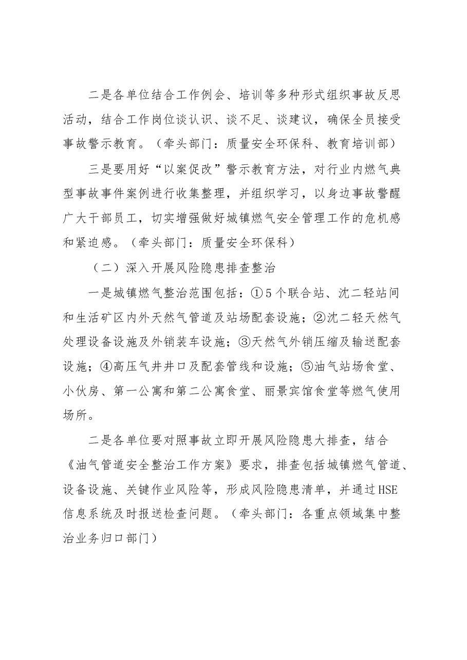 公司城镇燃气安全专项整治实施方案.docx,第4页预览