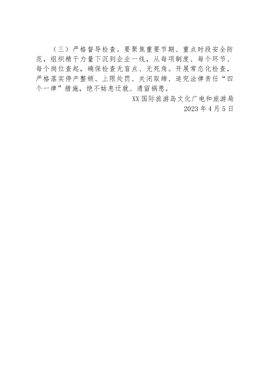 国际旅游岛文化广电和旅游局安全生产大排查大整治工作方案.docx,第3页预览