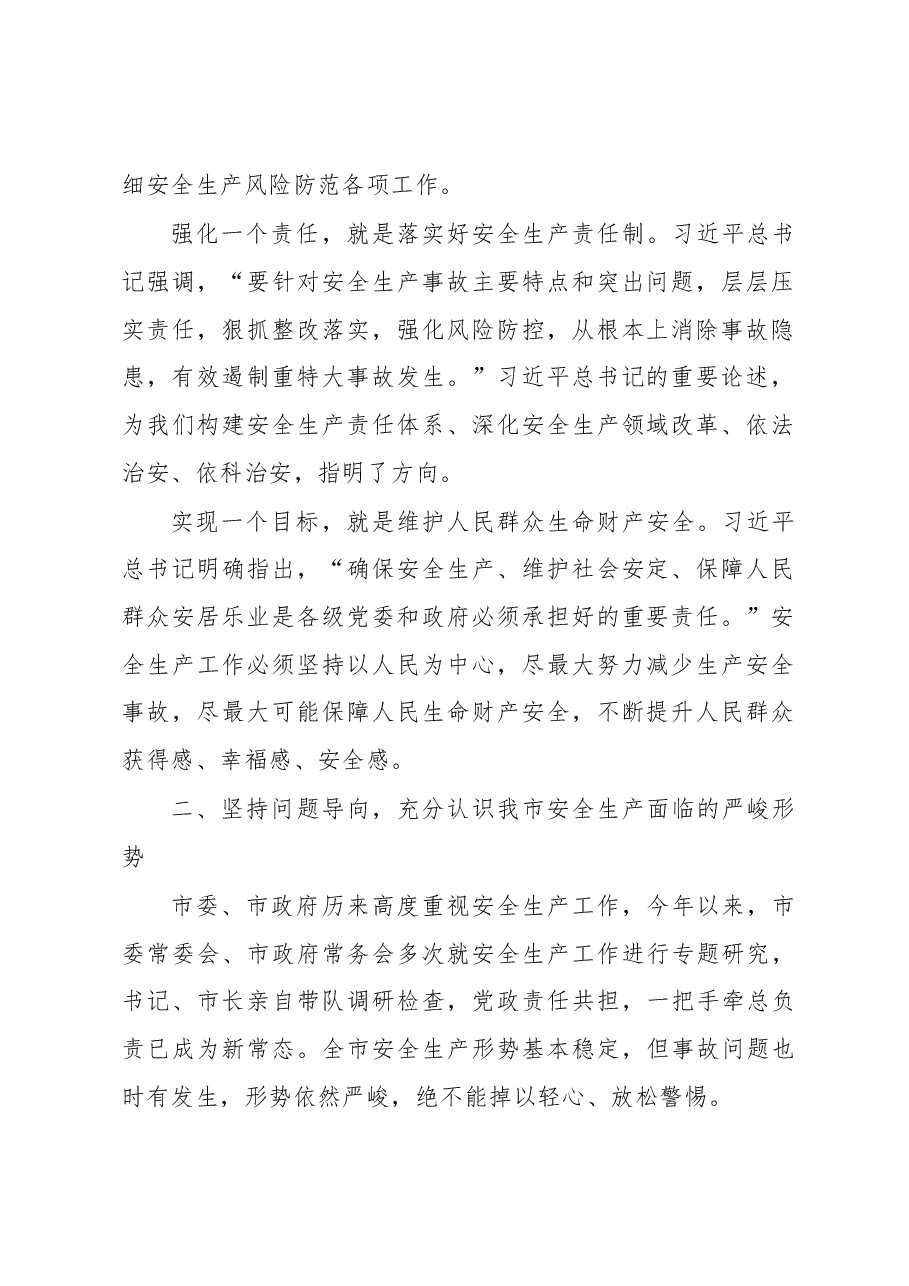 副市长学习习近平总书记关于安全生产重要论述的研讨发言材料.docx,第2页预览