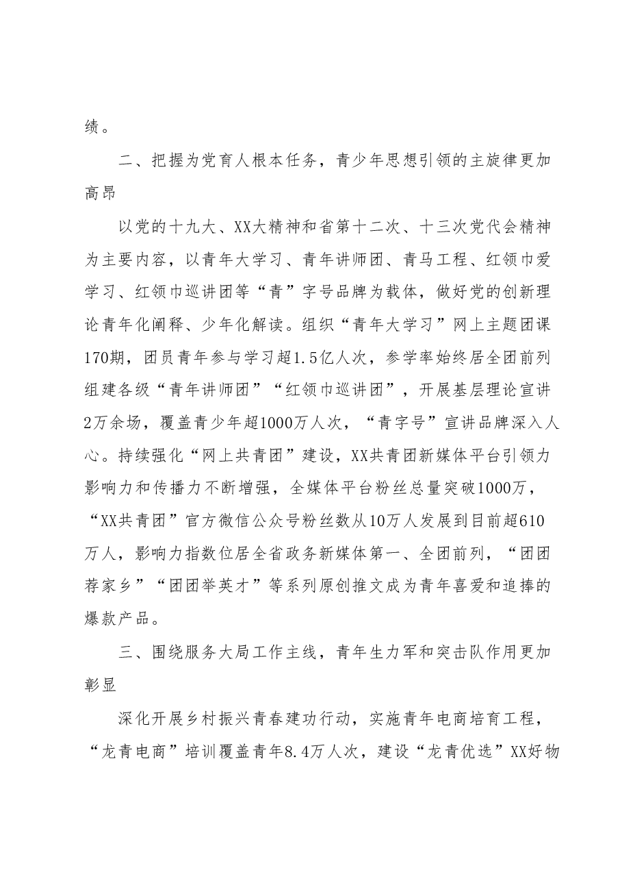 XX共青团工作情况报告.docx,第2页预览