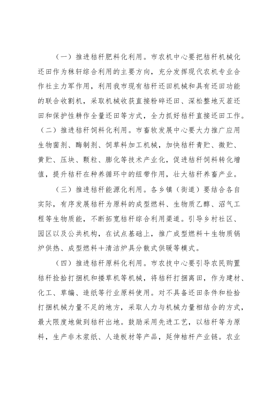 xx市2023年农作物秸秆综合利用实施方案.docx,第3页预览
