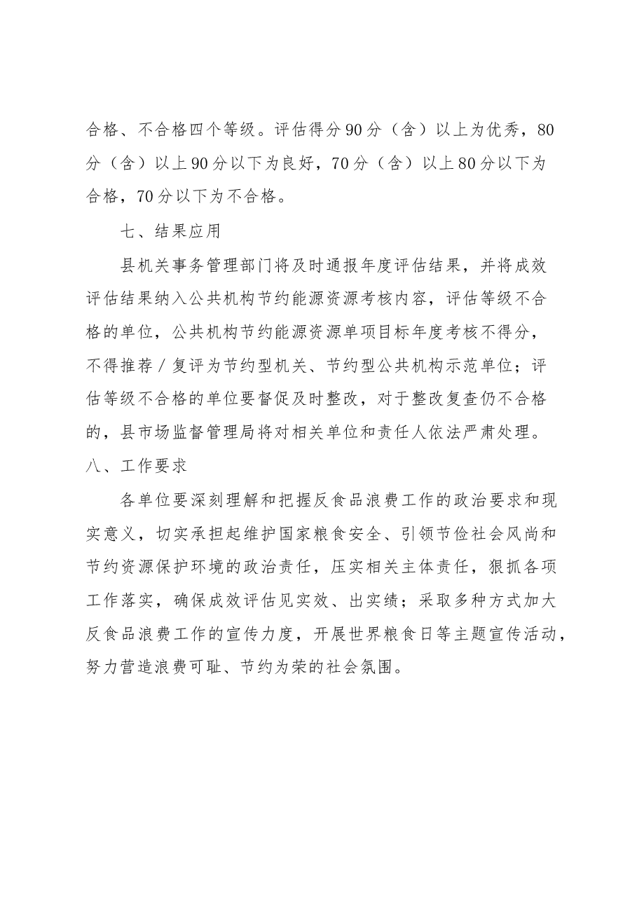 县机关食堂厉行节约反食品浪费工作成效评估暂行办法.docx,第4页预览