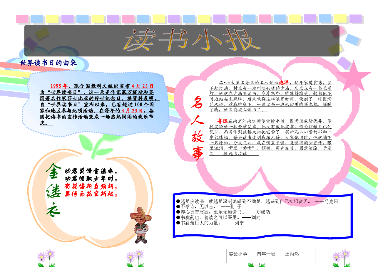 读书小报电子版.docx,第1页预览