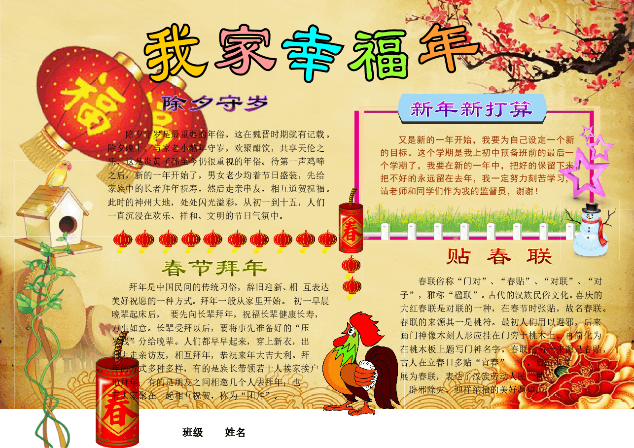 新年春节小报模板 (7).doc,第1页预览