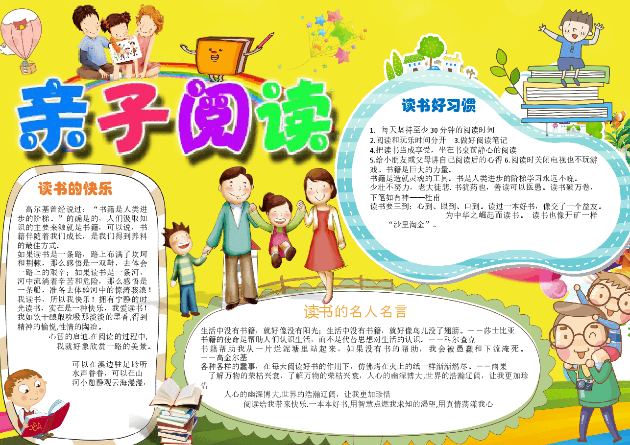亲子共读小报模板 (7).docx,第1页预览