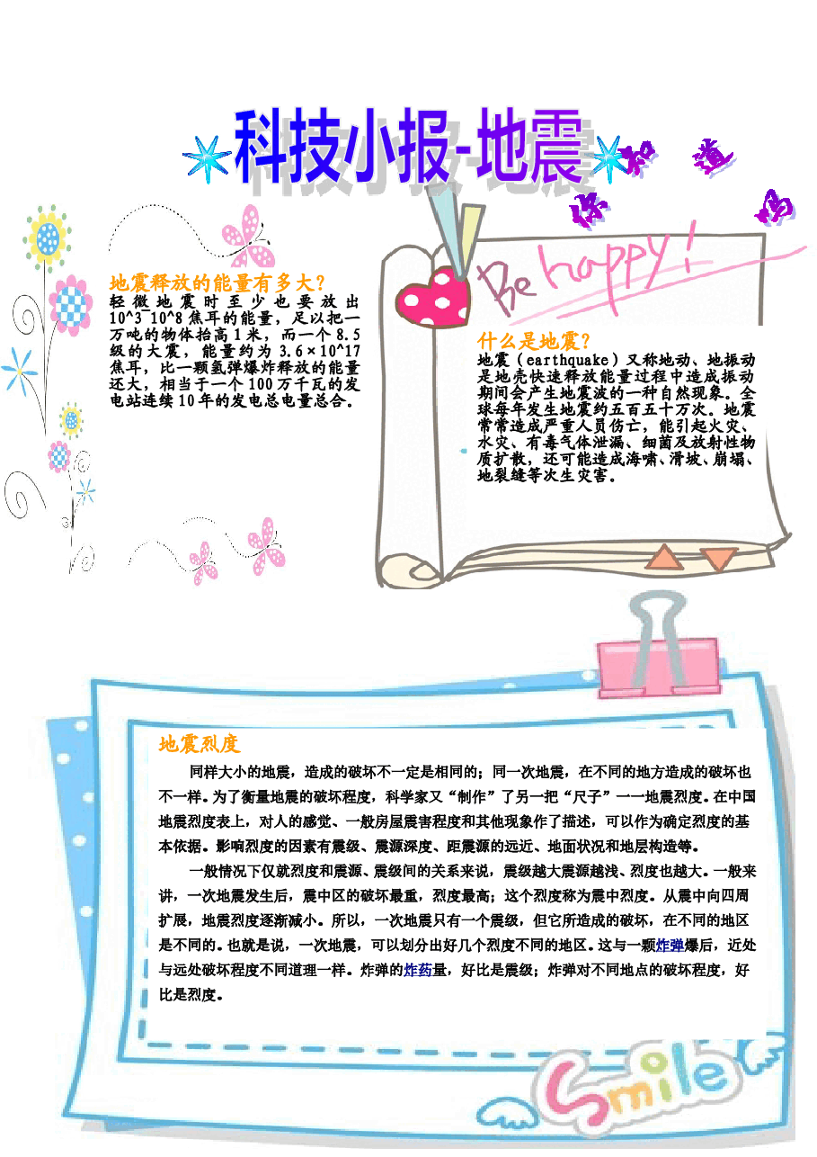 科技小报2款【A4竖版】.doc，第1页预览