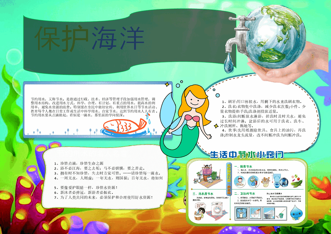 可爱的小丑鱼手抄报 (2).docx，第1页预览