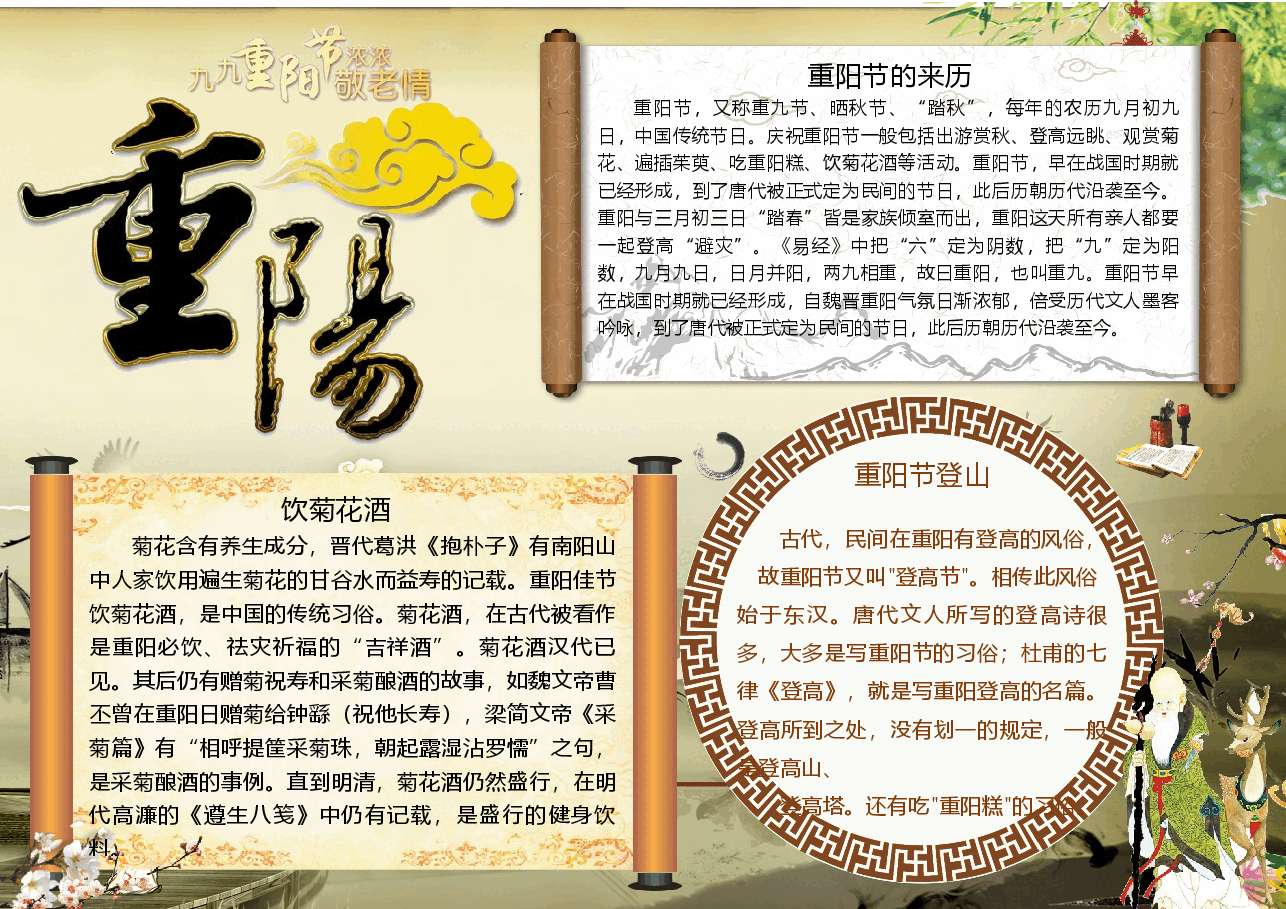 重阳节小报 (2).docx，第1页预览