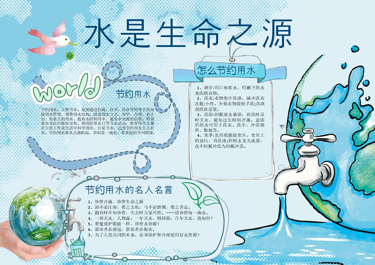 节水保护水资源手抄报 (10).docx,第1页预览