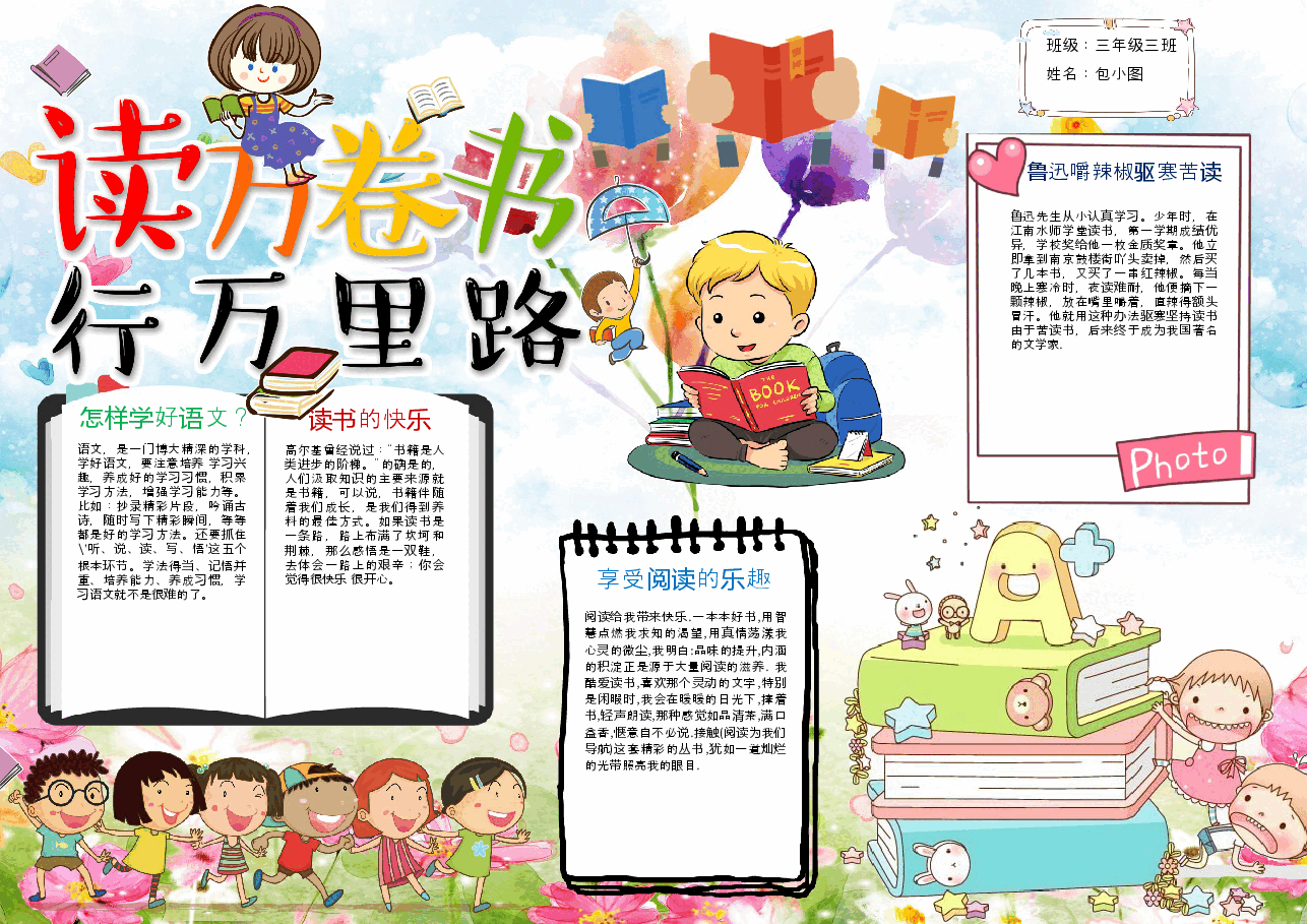 读书心得小报 (1).docx,第1页预览