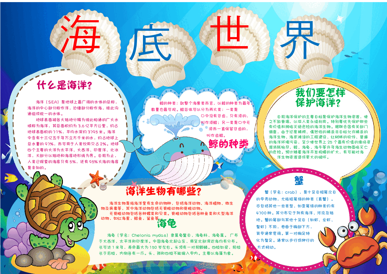 海洋世界手抄报 (4).docx,第1页预览