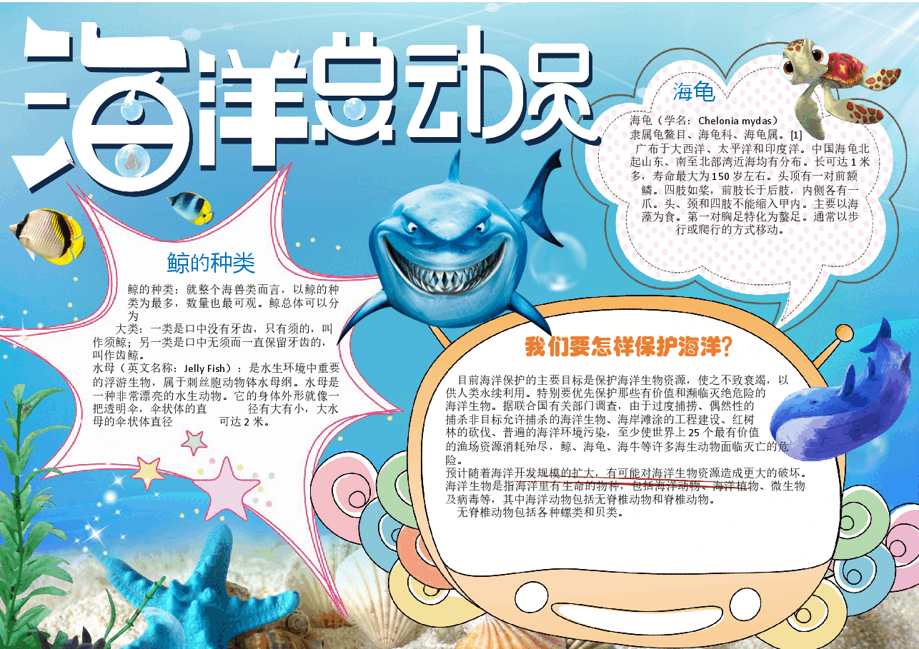 海洋世界手抄报 (12).docx,第1页预览