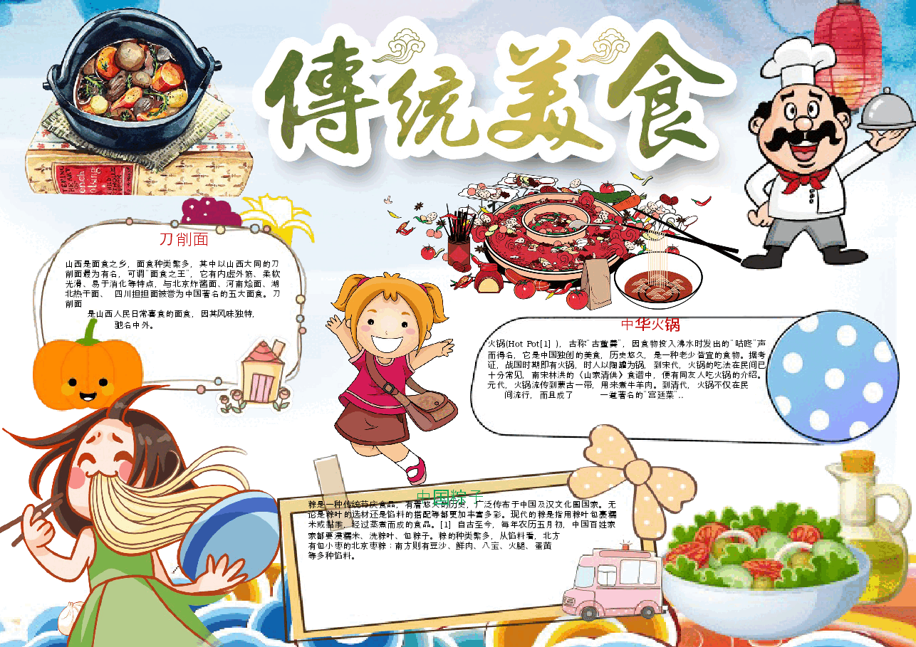 美食小报6.docx,第1页预览