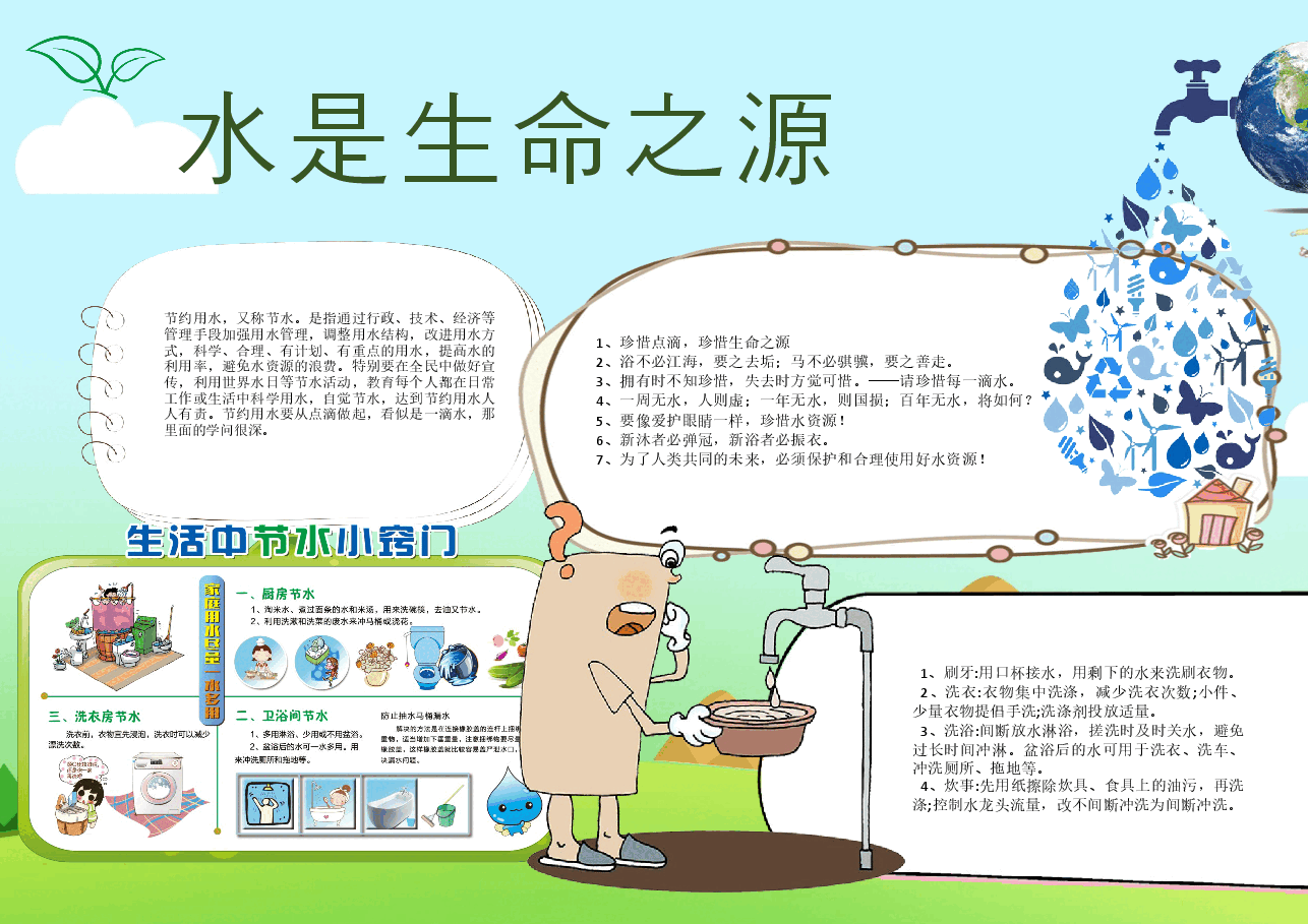 节水保护水资源手抄报 (3).docx，第1页预览