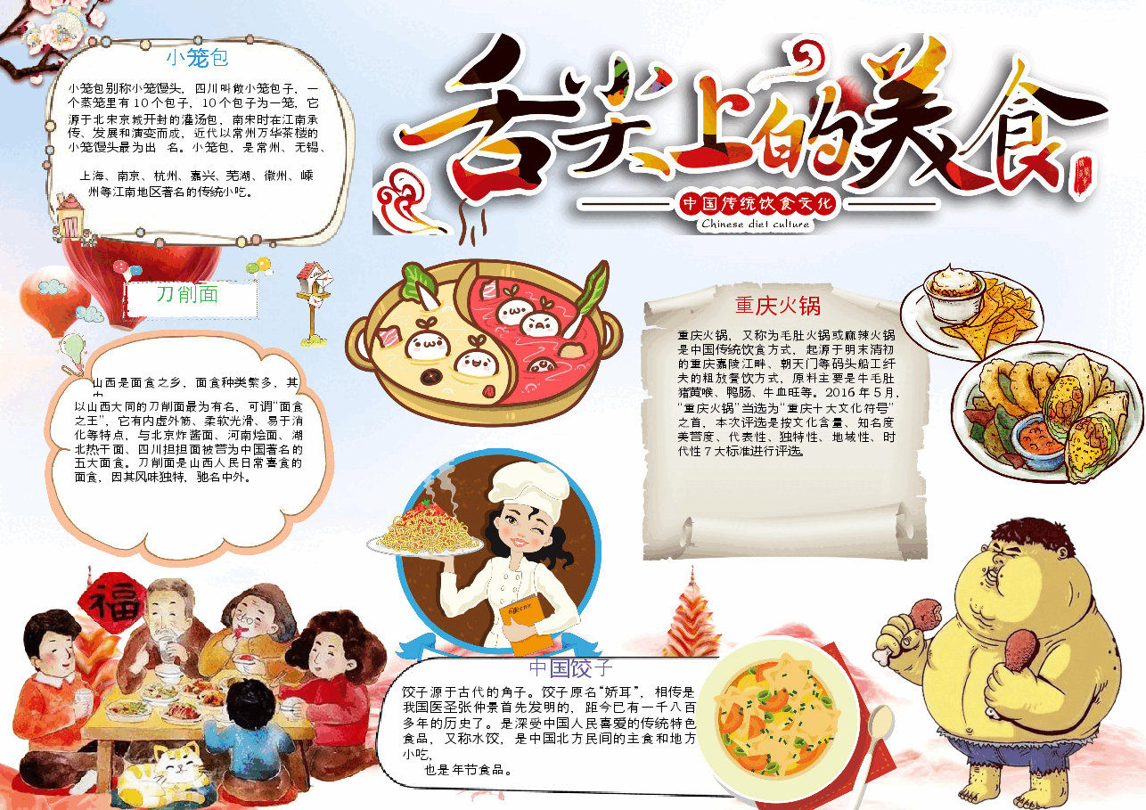 美食小报11.docx，第1页预览