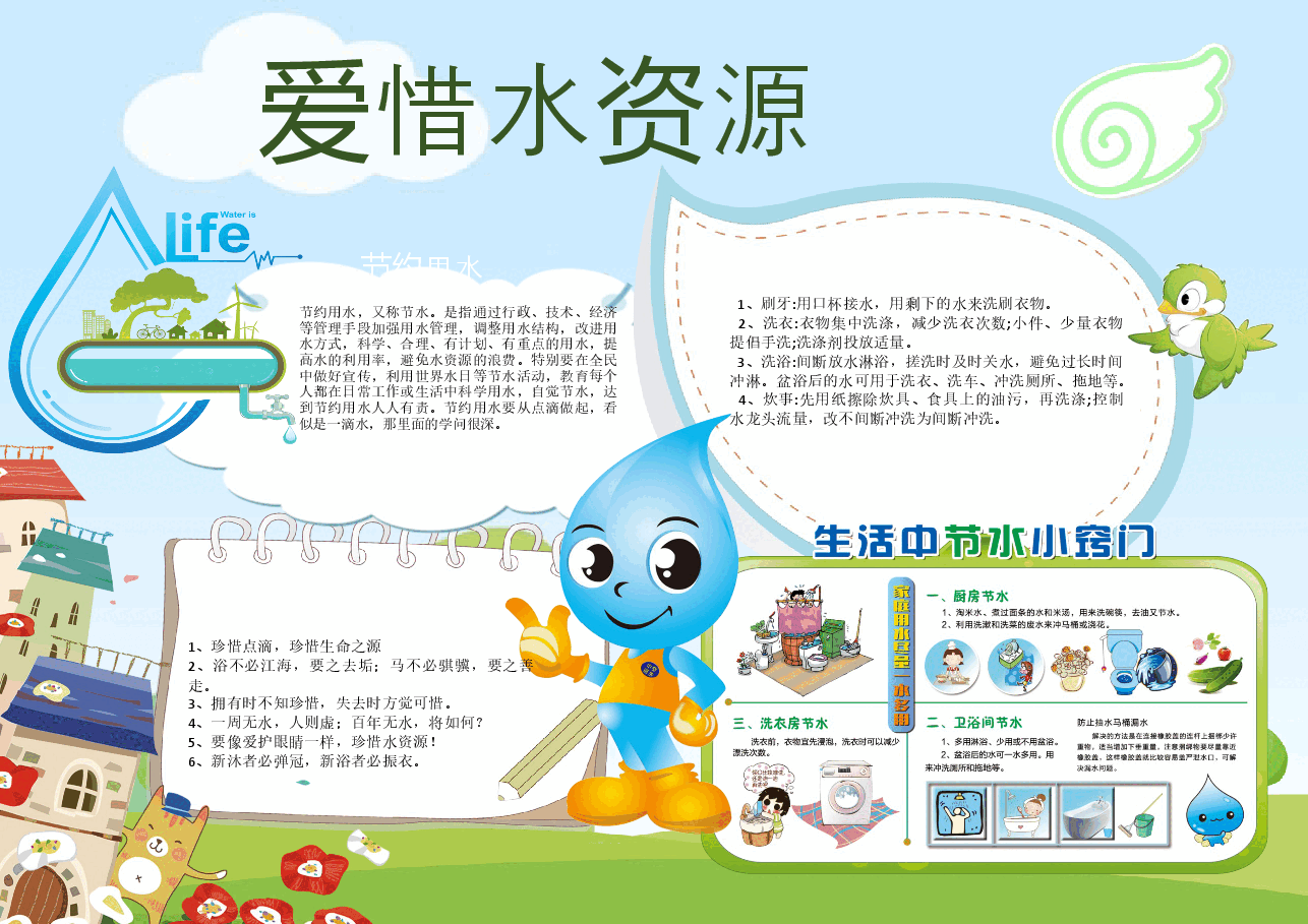 节水保护水资源手抄报 (4).docx，第1页预览