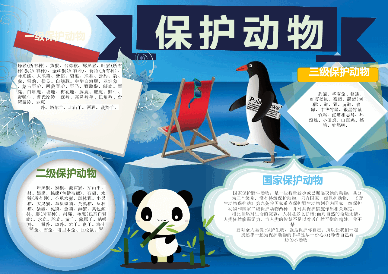 爱护动物手抄报 (17).docx，第1页预览