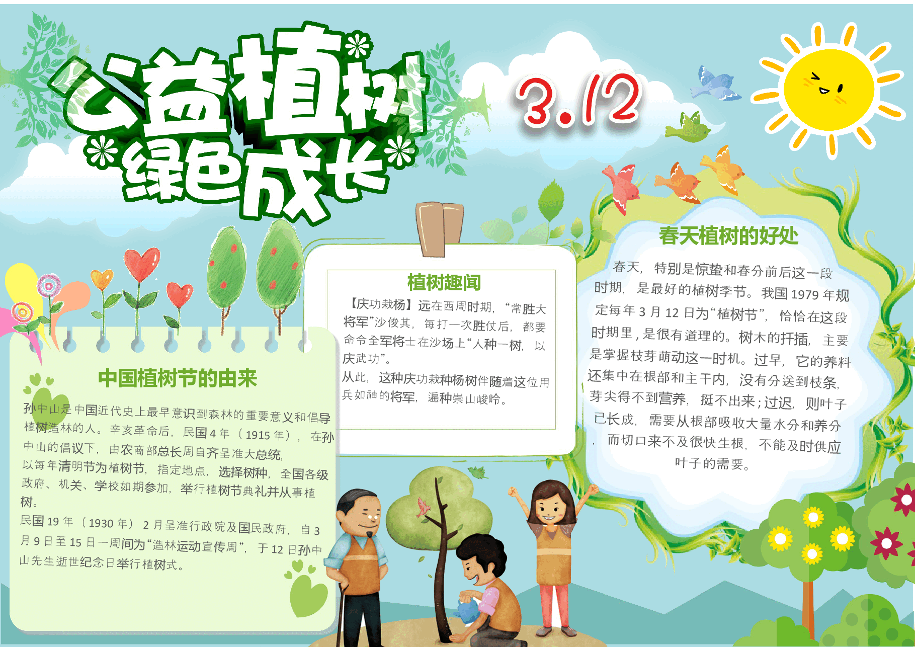 3.12植树节手抄报 (13).docx,第1页预览
