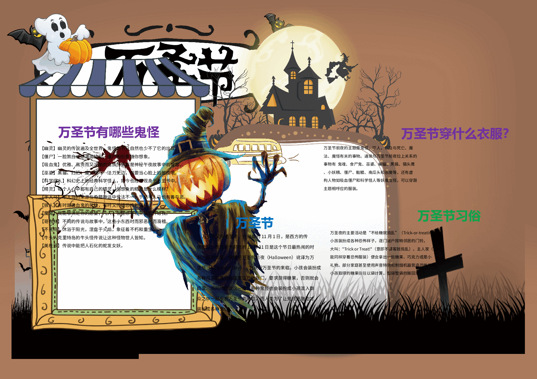 万圣节手抄报 (8).doc,第1页预览