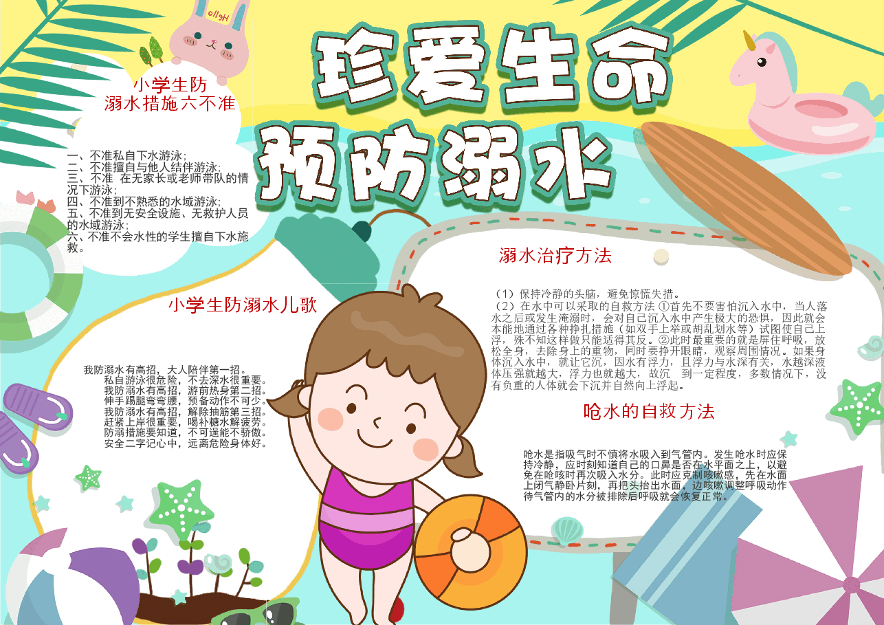 防溺水彩色小报 (12).doc,第1页预览