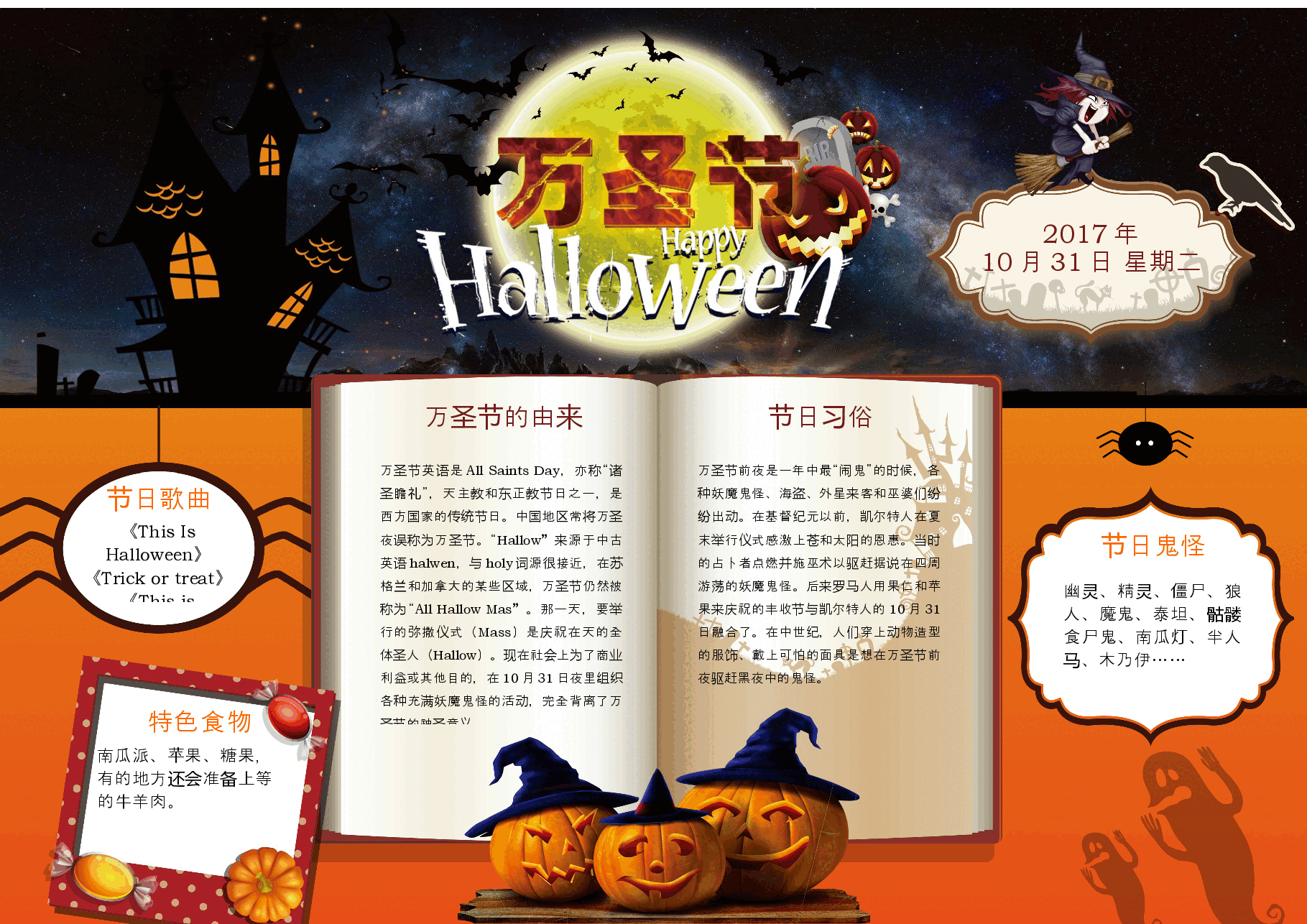 万圣节小报 (3).docx，第1页预览