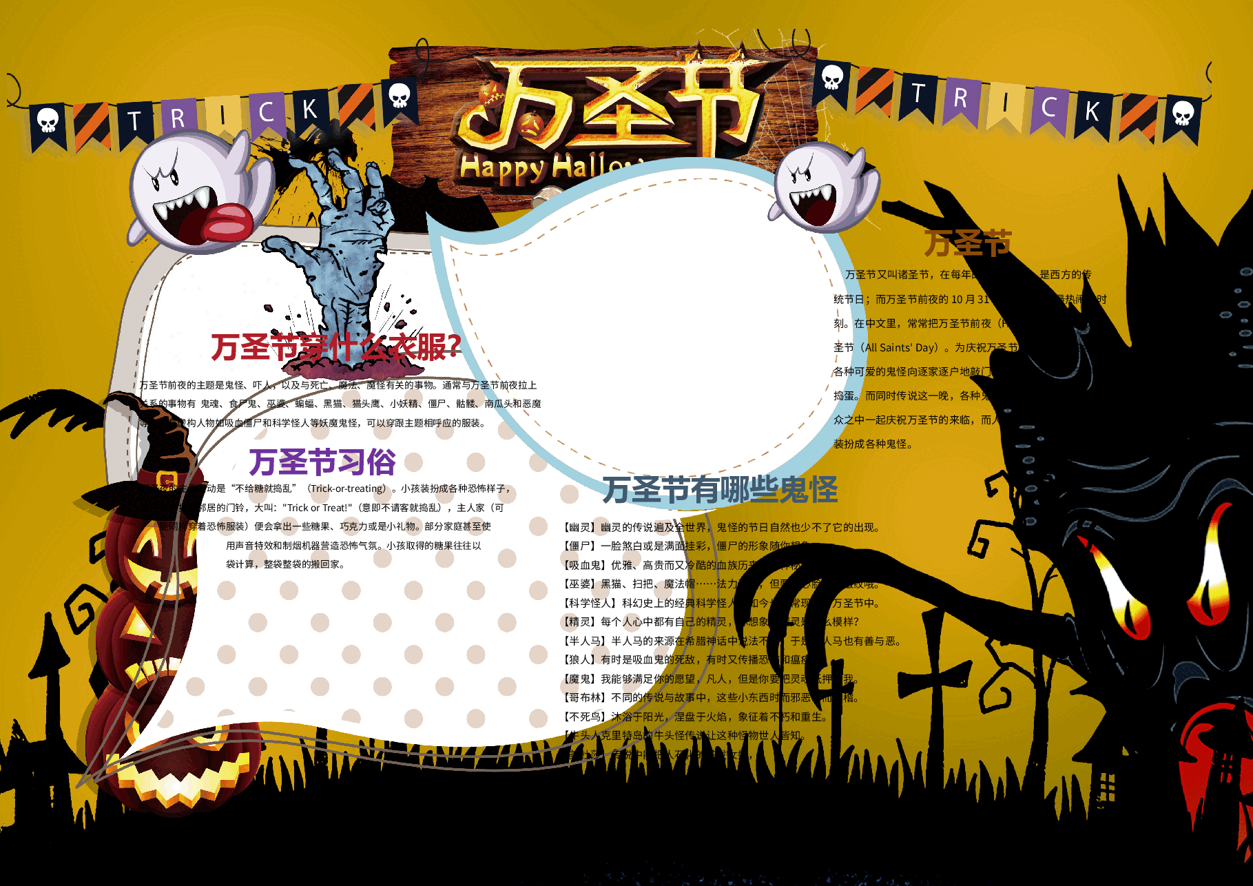 万圣节手抄报 (7).doc，第1页预览
