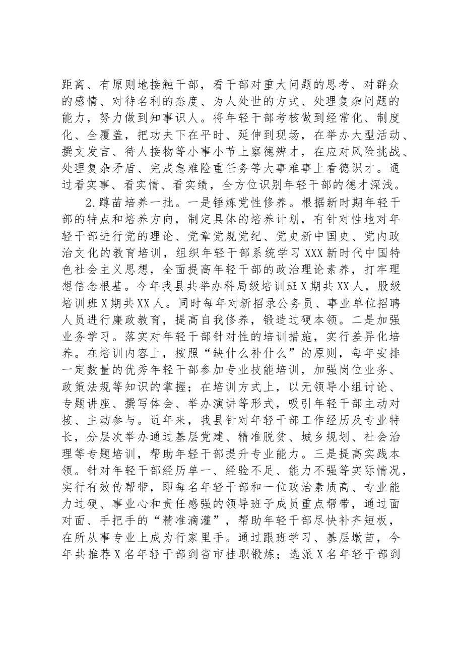 县实施新时代年轻干部成长工程情况汇报.docx,第2页预览