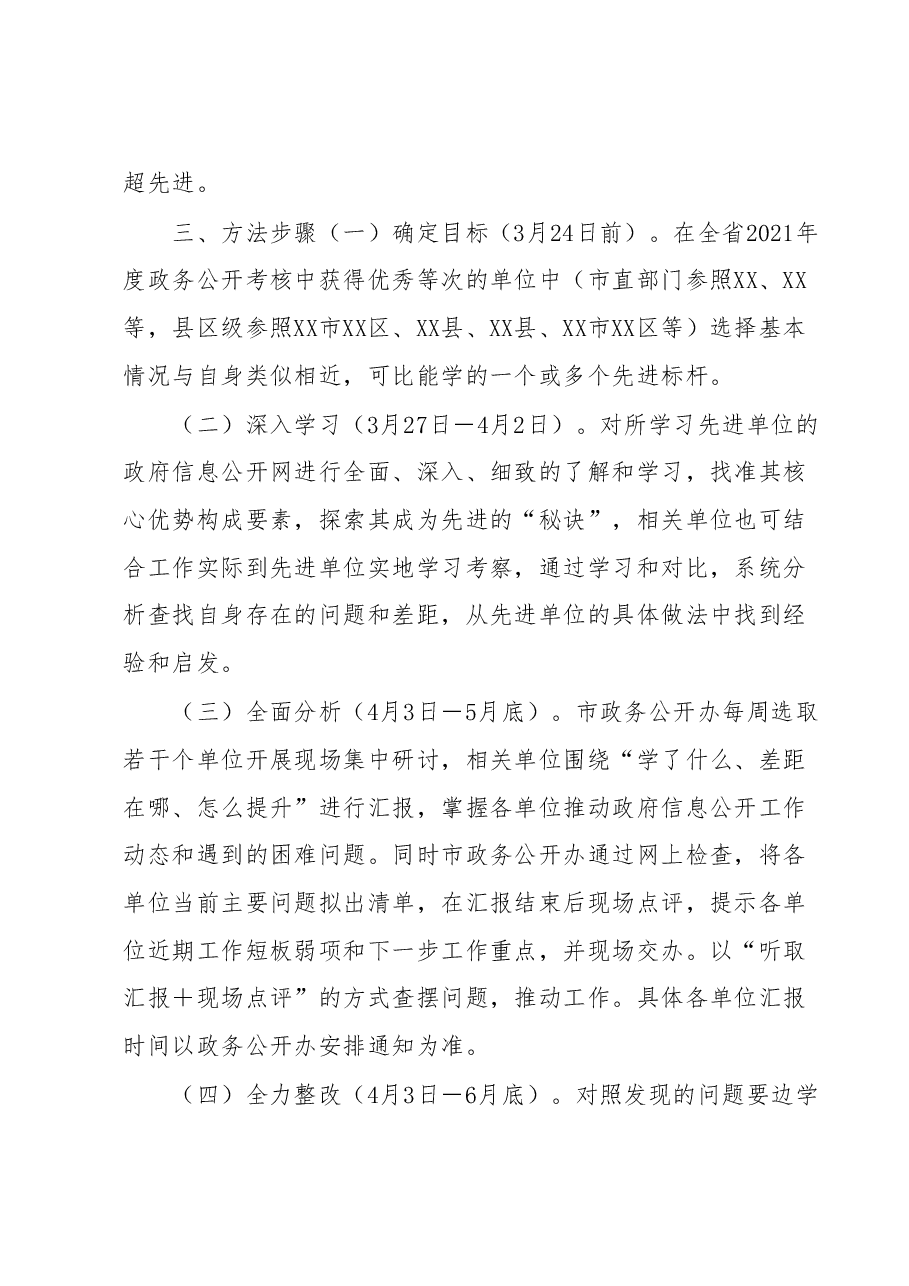 XX市政务公开“学先进、补短板、创优秀”提升行动实施方案.doc,第2页预览