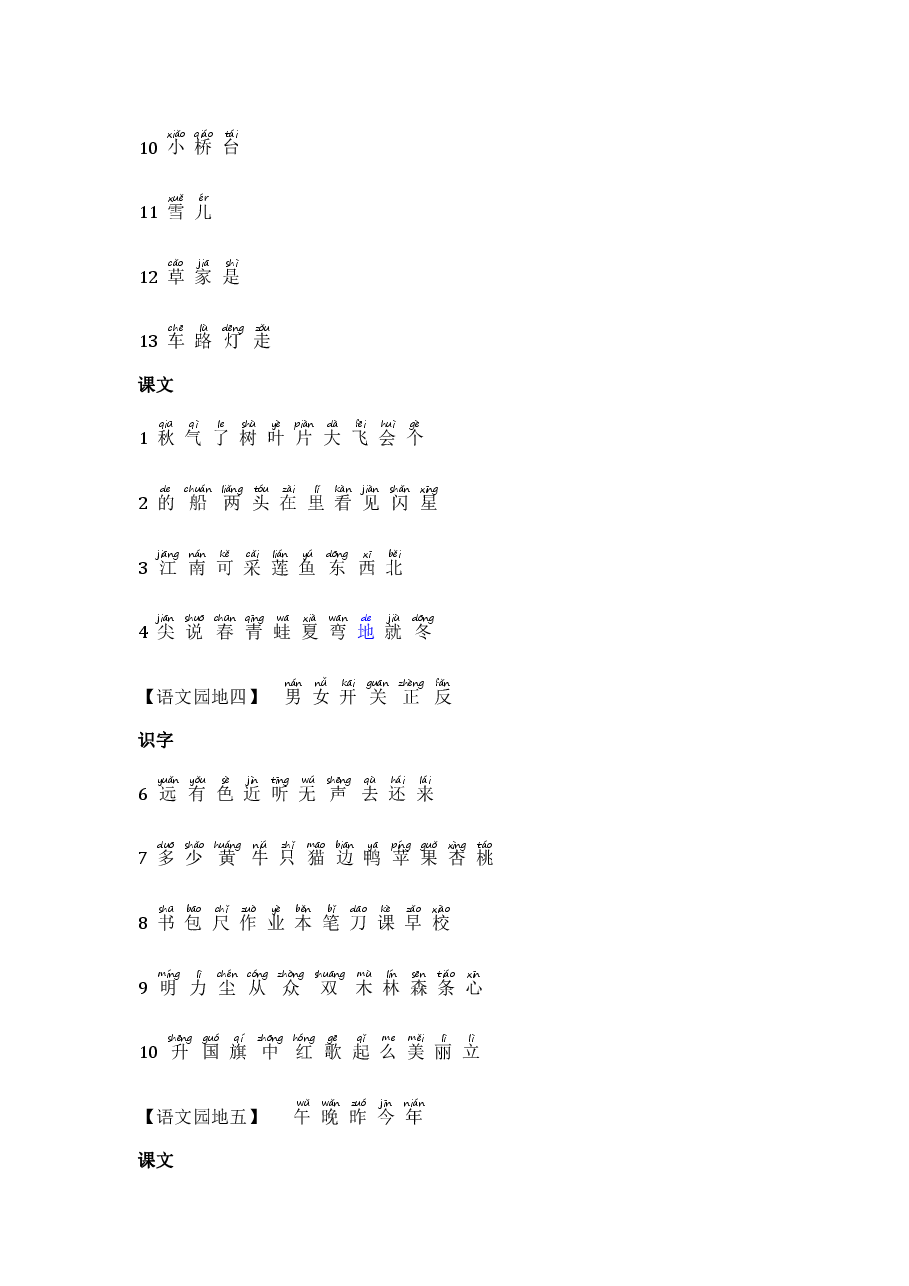 统编版语文一年级上册知识点总结.pdf,第3页预览