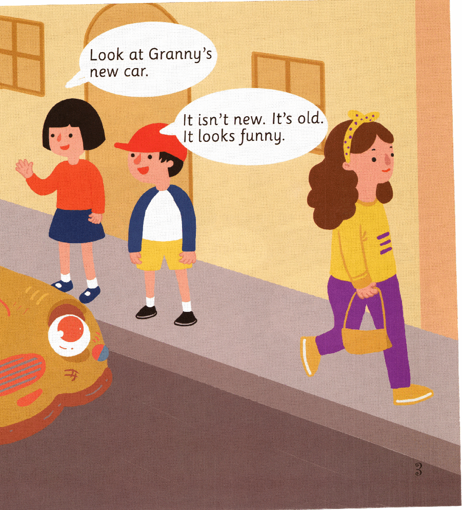 【小学英语启蒙绘本阅读】奶奶的新车.pdf,第3页预览