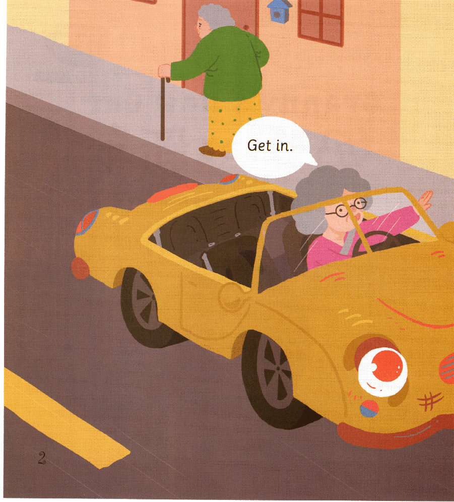 【小学英语启蒙绘本阅读】奶奶的新车.pdf,第2页预览
