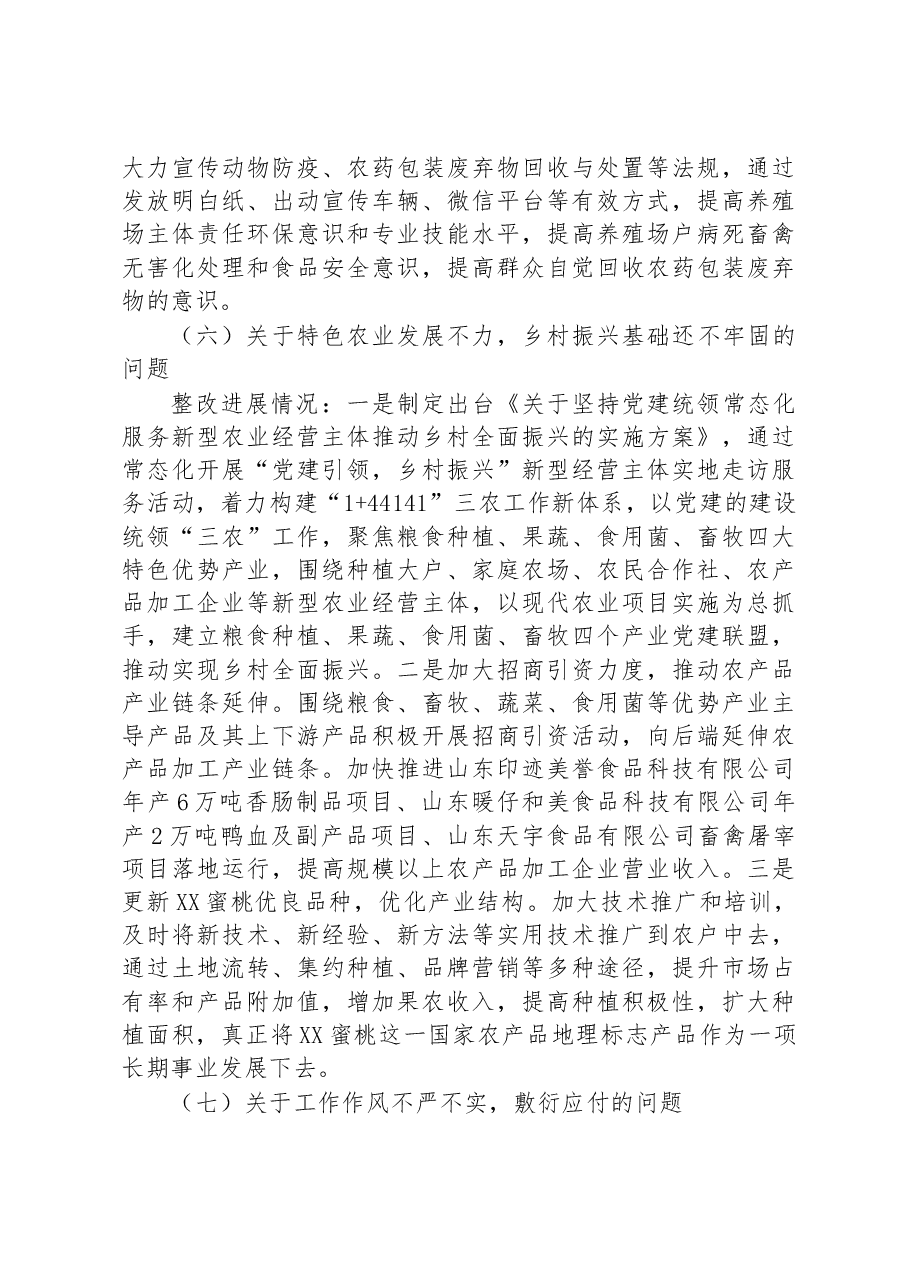 关于十届市委第二轮巡察集中整改进展情况的通报.docx，第4页预览